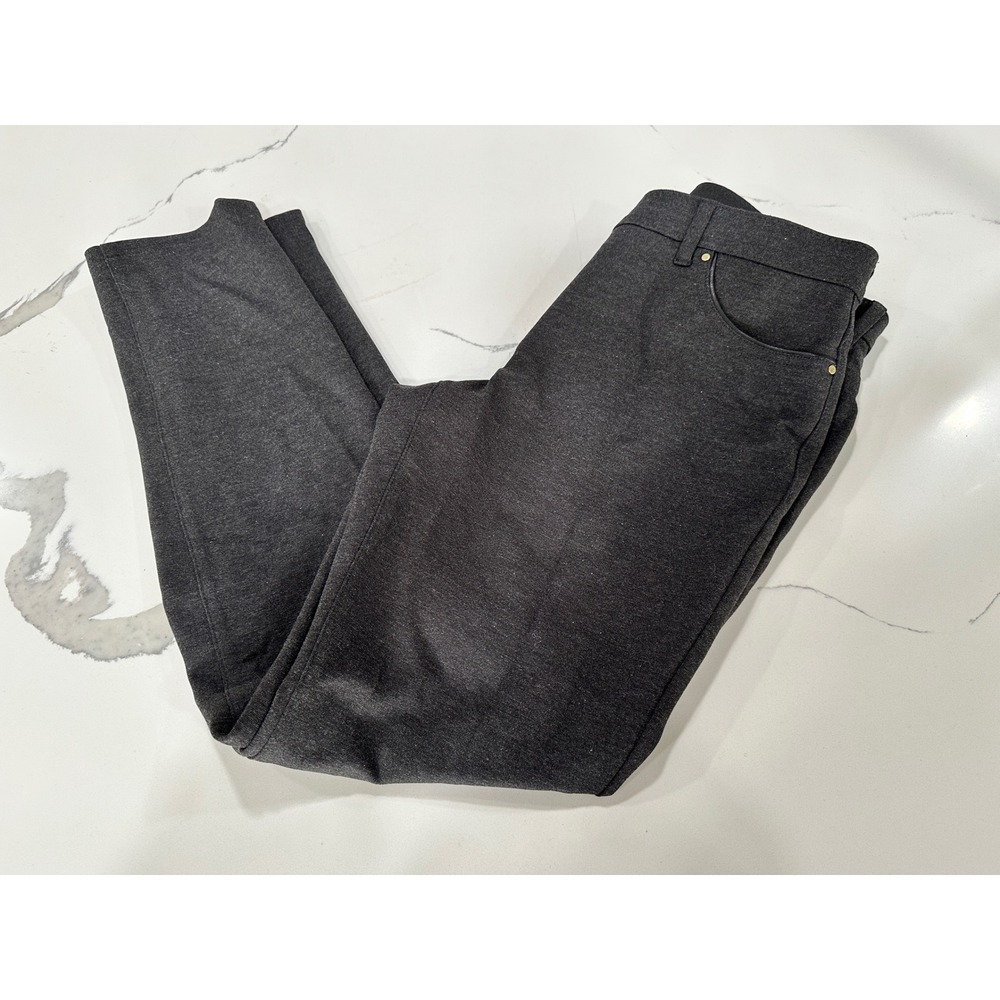 SO SLIMMING by chicos Dark Gray Pants Womens Size 0 Short Slimming